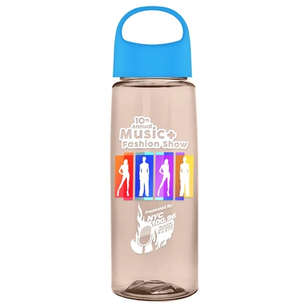 Mocha Mousse color option for Garyline® Flair Tritan® Bottle With Oval Crest Lid   26 Oz.