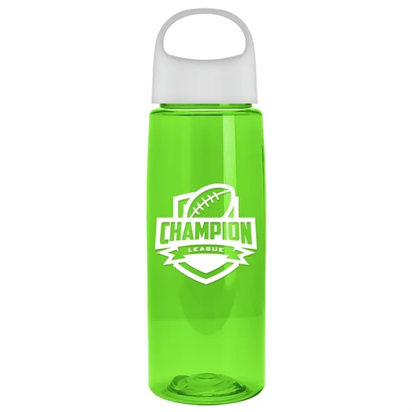 Translucent Lime color option for Garyline® Flair Tritan® Bottle With Oval Crest Lid   26 Oz.
