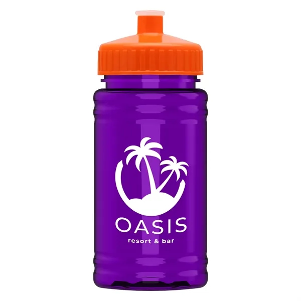 Translucent Violet color option for Garyline® Mini Rpet Bottle With Push Pull Lid   16 Oz.