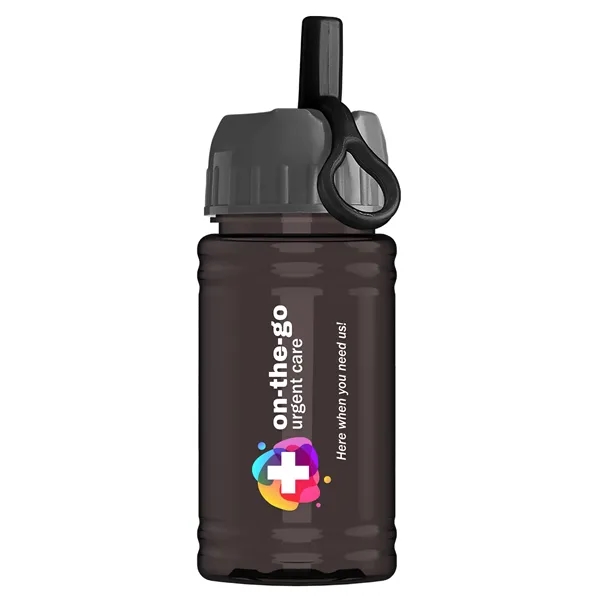 Smoke color option for Garyline® Mini Rpet Bottle With Ring Straw Lid   16 Oz.