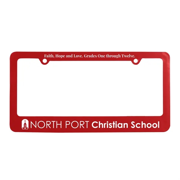 Red color option for Garyline® Classic License Plate Frame With 2 Holes
