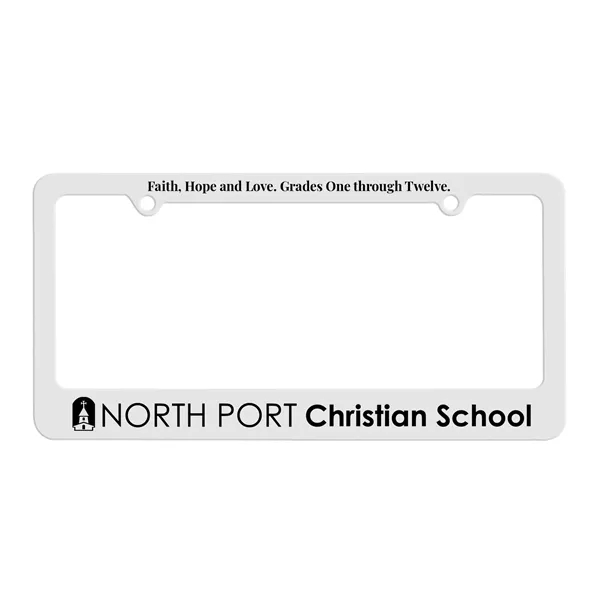 White color option for Garyline® Classic License Plate Frame With 2 Holes