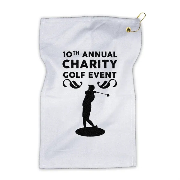 White color option for Garyline® Microfiber Golf Towel