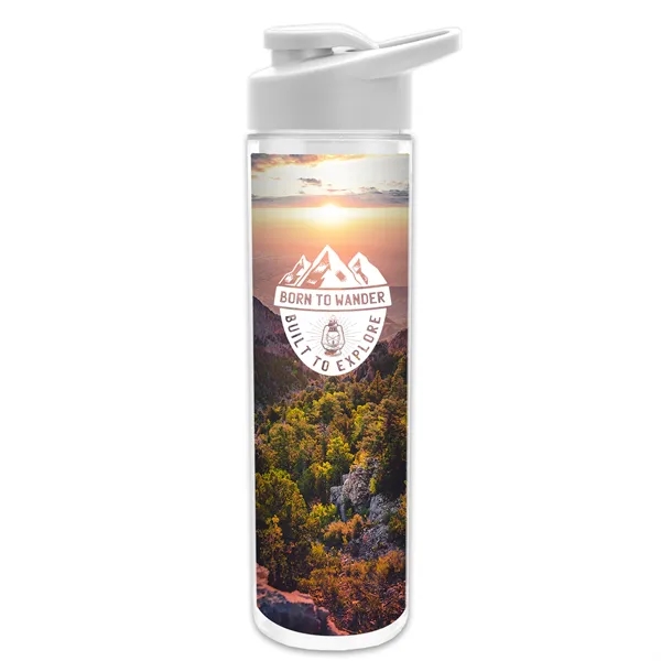 White color option for Garyline® Chiller Insulated Bottle With Drink Thru Lid An...