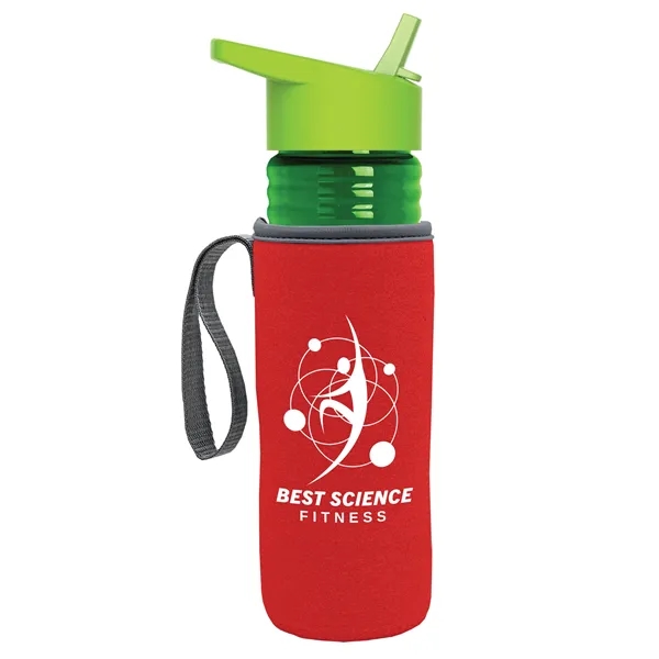 Translucent Green color option for Garyline® Lifeguard Bottle With Flip Straw Lid And Insula...