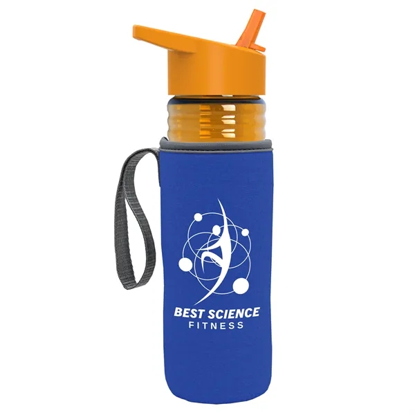 Translucent Orange color option for Garyline® Lifeguard Bottle With Flip Straw Lid And Insula...