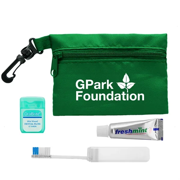 White color option for Garyline® Zip Pouch Travel Kit   3 Piece