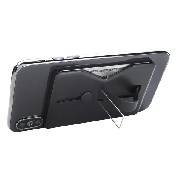 Black color option for Comfort Grip Rfid Phone Wallet With Stand