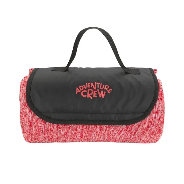 Red color option for Heathered Fold Up Blanket