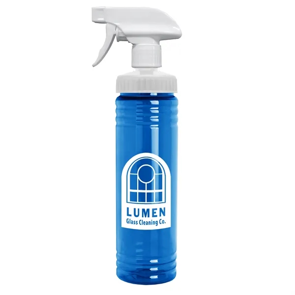 Translucent Blue color option for Garyline® Transparent Spray Bottle   24 Oz.