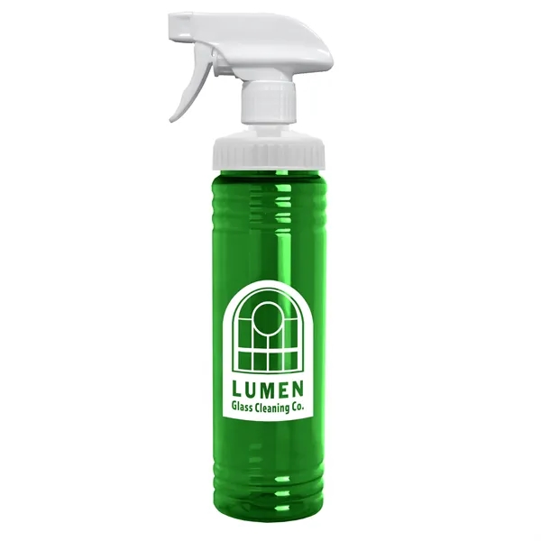 Translucent Green color option for Garyline® Transparent Spray Bottle   24 Oz.