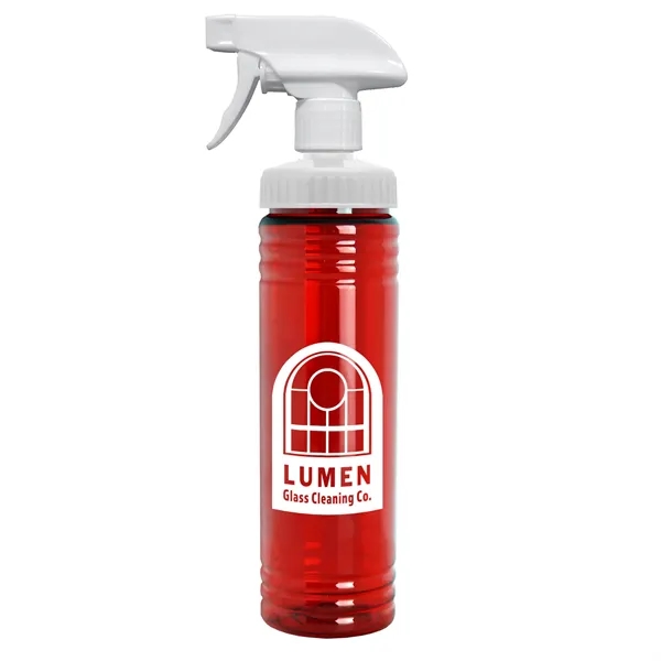 Translucent Red color option for Garyline® Transparent Spray Bottle   24 Oz.