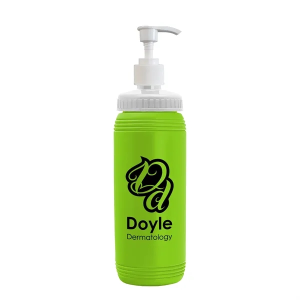 Lime Green color option for Garyline® Pint Pump Bottle   16 Oz.