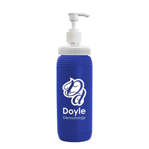Royal Blue color option for Garyline® Pint Pump Bottle   16 Oz.