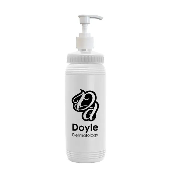 White color option for Garyline® Pint Pump Bottle   16 Oz.
