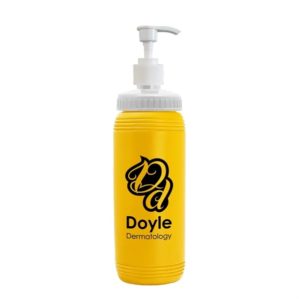 Yellow color option for Garyline® Pint Pump Bottle   16 Oz.