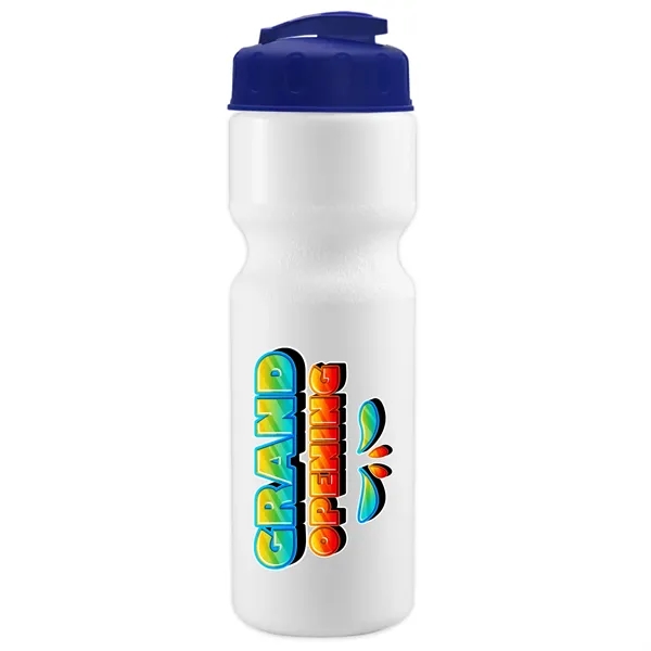 White color option for Garyline® Journey Bike Bottle With Flip Top Lid   28 Oz.