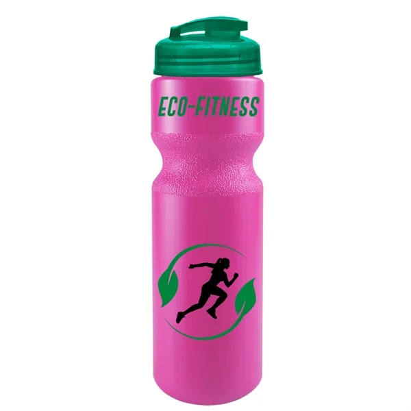 Translucent Hot Pink color option for Garyline® Journey Bike Bottle With Flip Top Lid (Colors) ...