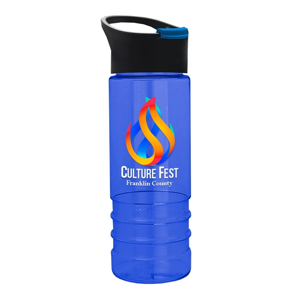 Transparent Blue color option for Salute2   24 Oz. Bottle With Pop Up Sip Lid   Digital