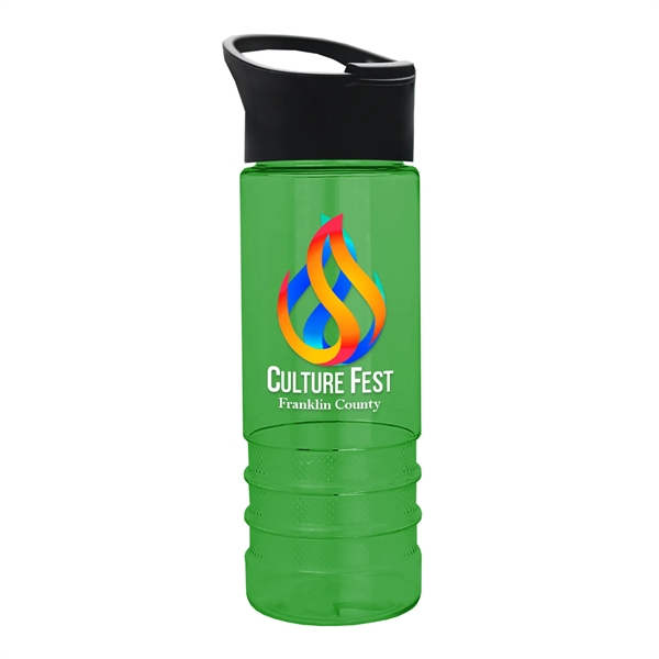 Transparent Green color option for Salute2   24 Oz. Bottle With Pop Up Sip Lid   Digital