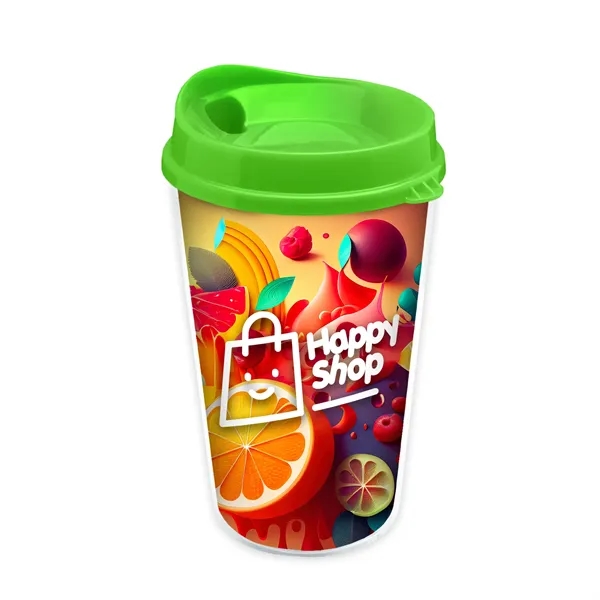 Lime Green color option for Garyline® Transparent Tumbler With Sip Lid And Full Color...