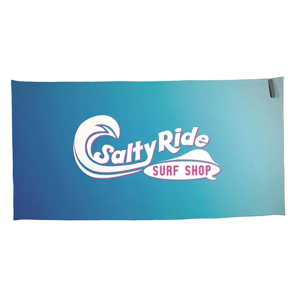 White color option for Universal Source® Full Color Beach Towel