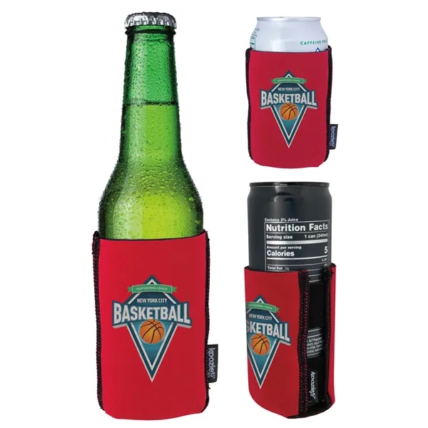 Red color option for Koozie® Duo Can Cooler