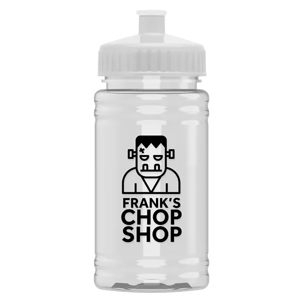 White color option for Garyline® Mini Bottle With Push Pull Lid   16 Oz.