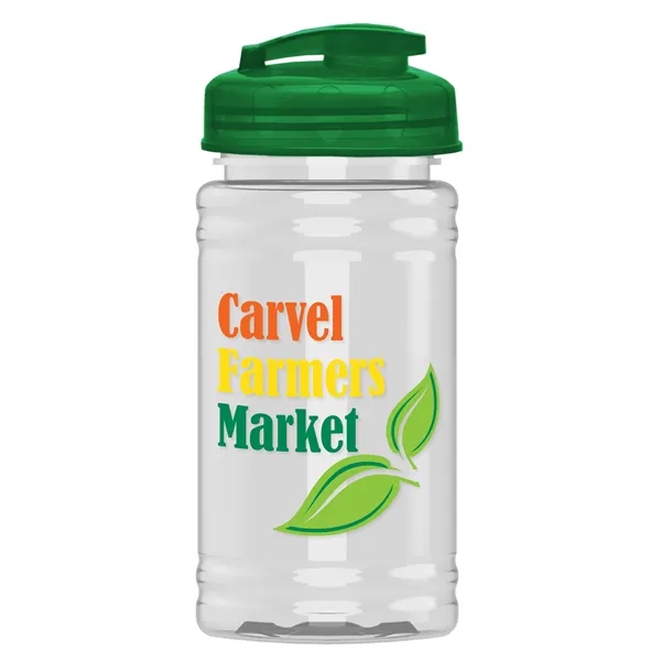 Translucent Green color option for Garyline® Mini Bottle With Flip Top Lid   16 Oz.