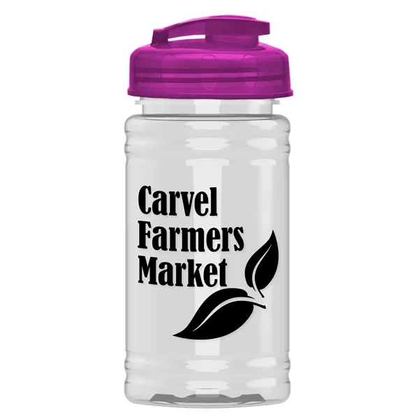 Translucent Hot Pink color option for Garyline® Mini Bottle With Flip Top Lid   16 Oz.