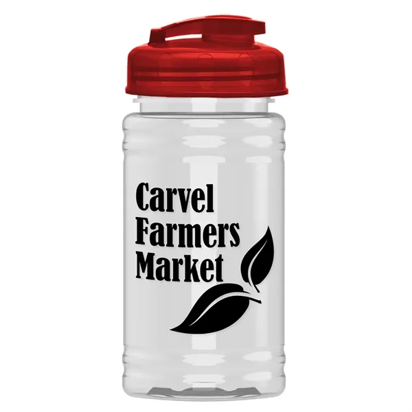 Translucent Red color option for Garyline® Mini Bottle With Flip Top Lid   16 Oz.