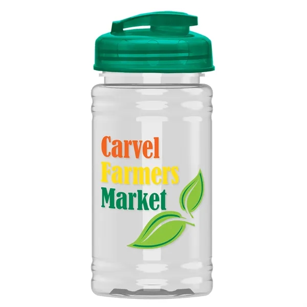 Translucent Teal color option for Garyline® Mini Bottle With Flip Top Lid   16 Oz.