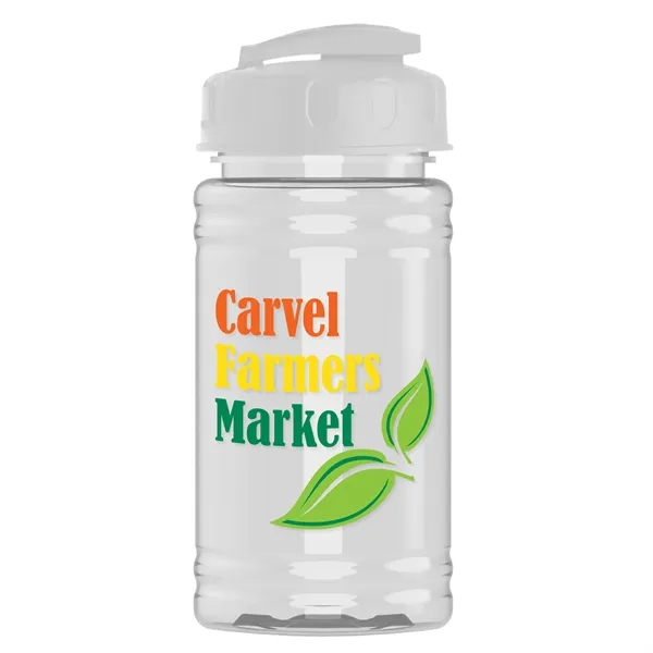 White color option for Garyline® Mini Bottle With Flip Top Lid   16 Oz.