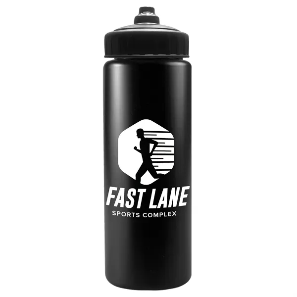 Black color option for Garyline® Quart Sport Bottle With Valve Lid   32 Oz.