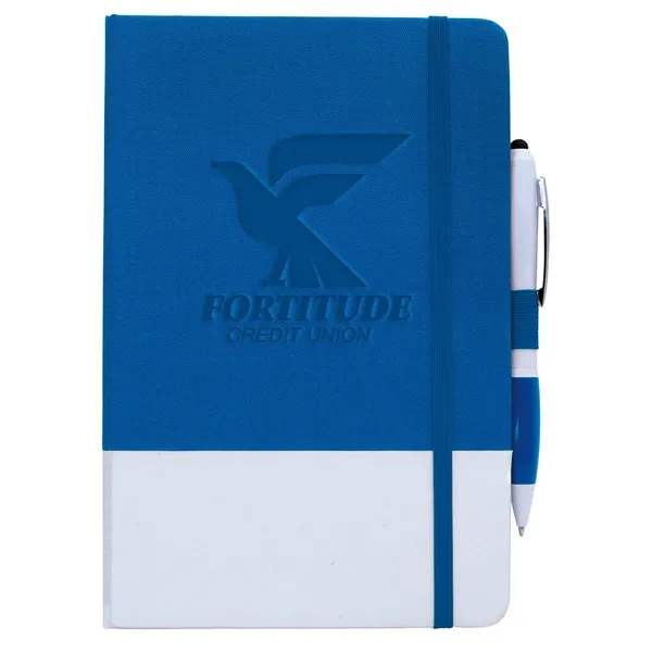 Blue color option for Good Value™ Preva Guard® Notebook With Ion Stylus Pen