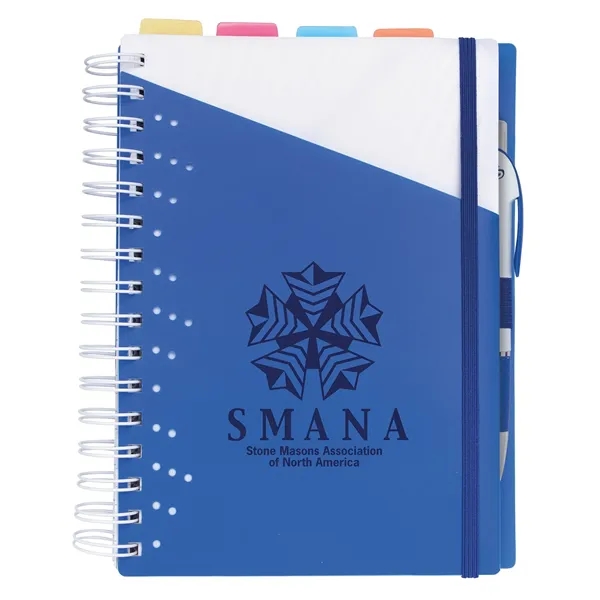 Blue color option for Souvenir® Notebook With Pen