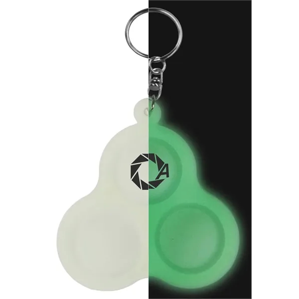 Glow In The Dark color option for Universal Source® Pop 3 Bubbles Keychain