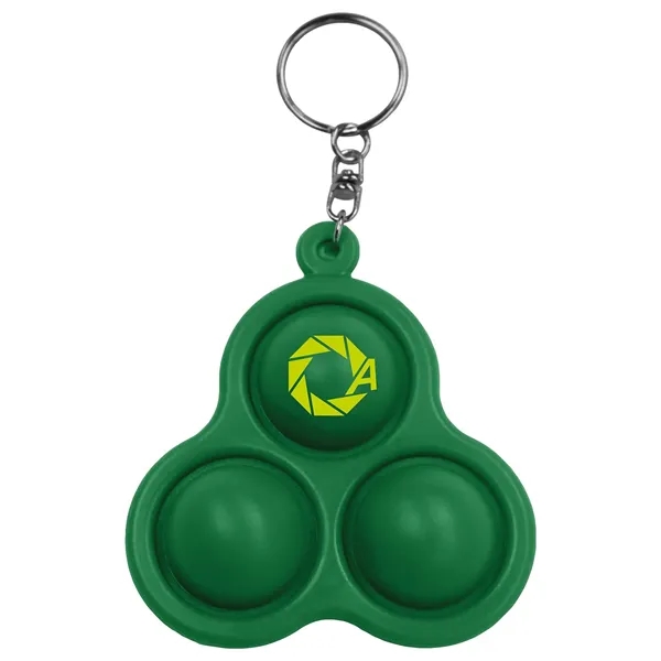 Green color option for Universal Source® Pop 3 Bubbles Keychain