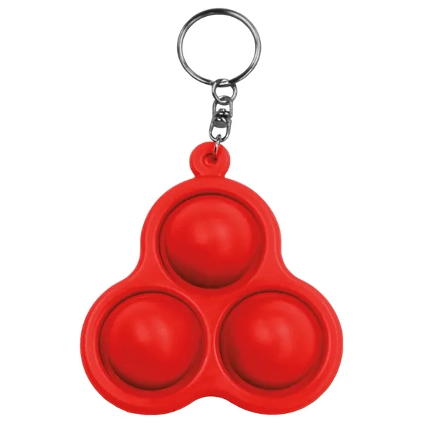 Red color option for Universal Source® Pop 3 Bubbles Keychain