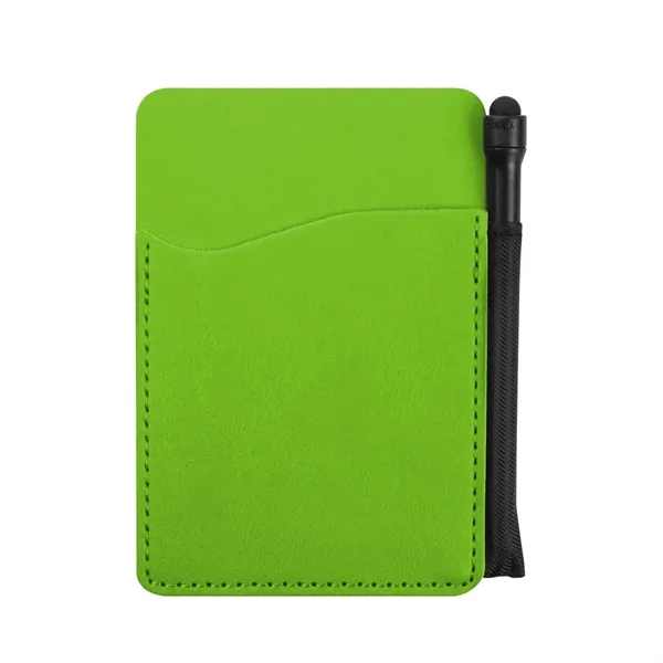 Lime color option for Executive Cell Phone Wallet With Pen