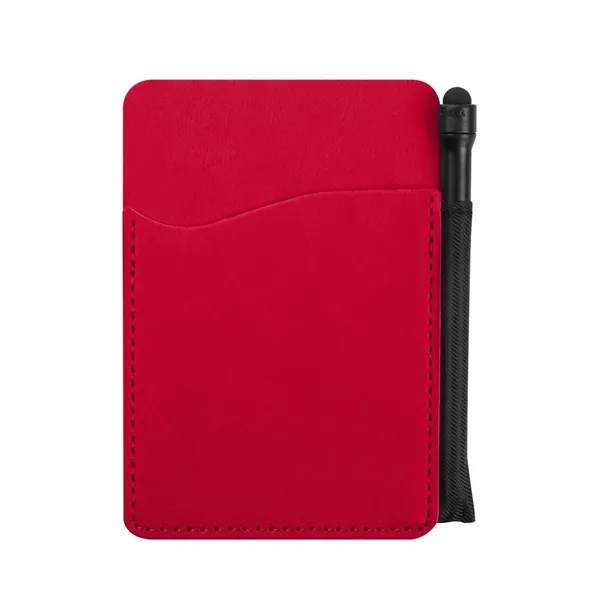 Red color option for Executive Cell Phone Wallet With Pen