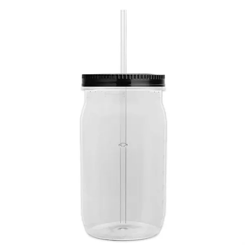 Main photo of Garyline® Tritan® Mason Jar With Lid And Straw   27 Oz.