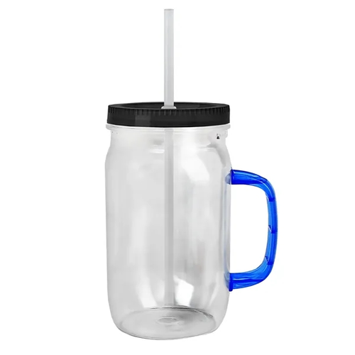 Main photo of Garyline® Tritan® Mason Jar With Handle, Lid, And Straw  ...