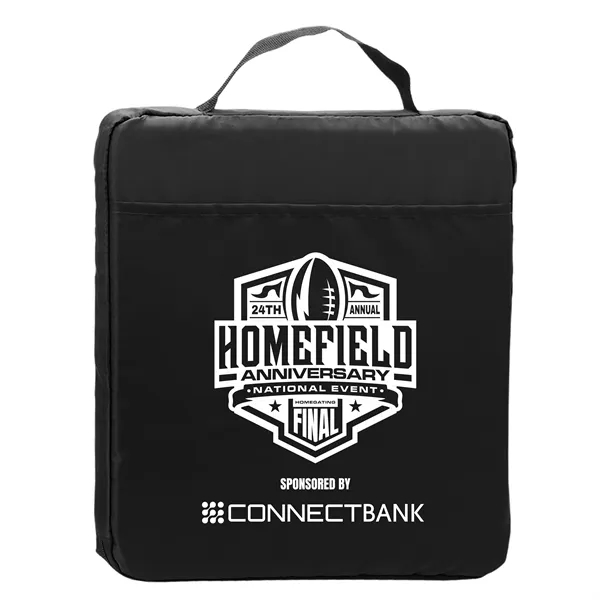 Black color option for Garyline® 13.5" Fabric Stadium Cushion With Pocket