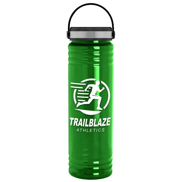 Translucent Green color option for Garyline® Slim Fit Bottle With Grip Lid   24 Oz.