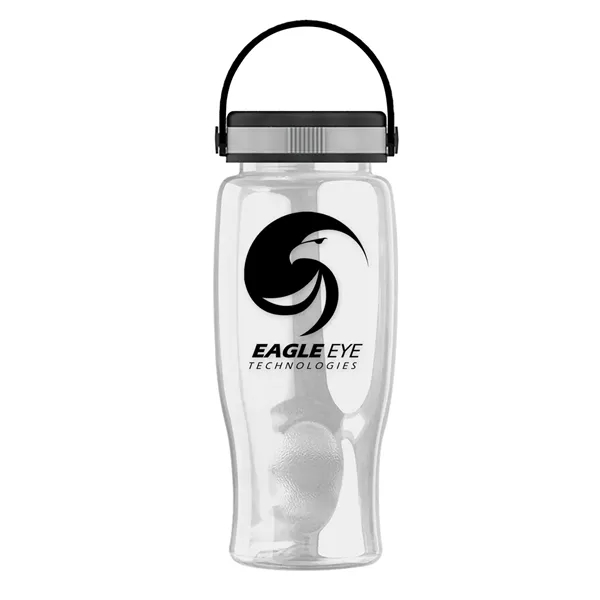 Clear color option for Garyline® Poly+ Bottle With Grip Lid   27 Oz.