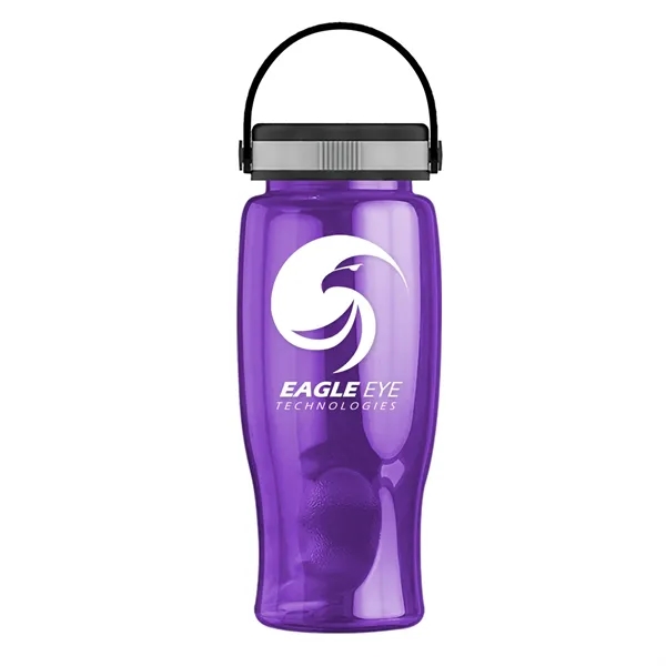 Translucent Violet color option for Garyline® Poly+ Bottle With Grip Lid   27 Oz.