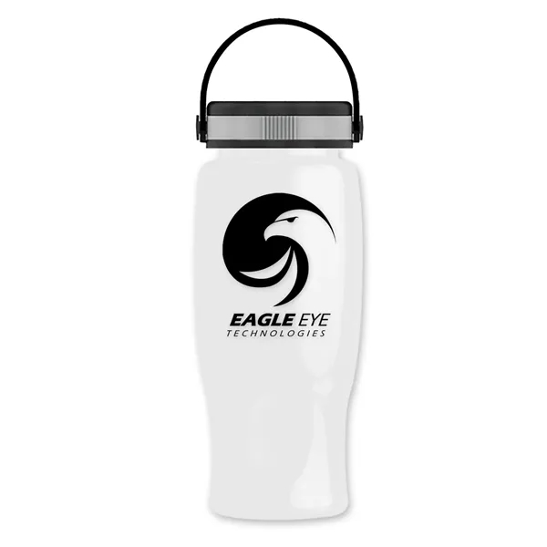 White color option for Garyline® Poly+ Bottle With Grip Lid   27 Oz.