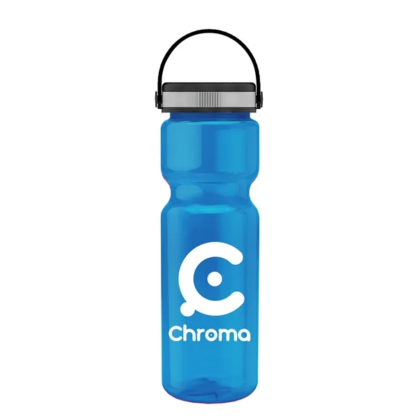 Translucent Blue color option for Garyline® Champ Bottle With Grip Lid   28 Oz.