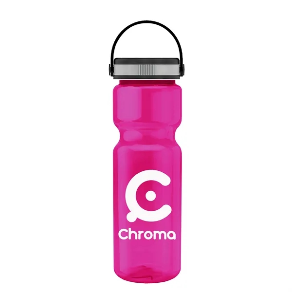 Translucent Hot Pink color option for Garyline® Champ Bottle With Grip Lid   28 Oz.